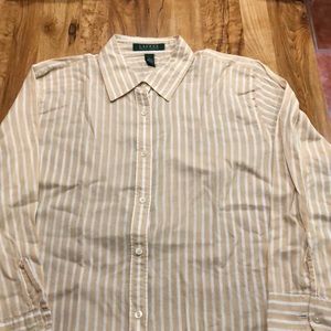 Long sleeve blouse button down